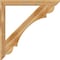 Ekena Millwork Olympic Slat Rough Sawn Bracket w/ Offset Brace, Western Red Cedar, 6"W x 48"D x 48"H BKT0604X48X48OLY06RWR - alternate 2